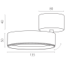 Светильник накладной LIGHTSTAR ALTA PRO A5737SO